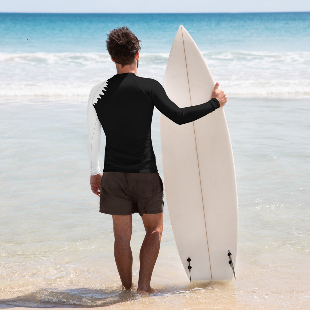 Shark Bite Men's Rash Guard - Image 3