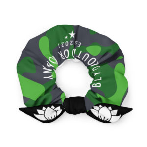 Camouflage Lotus Scrunchie
