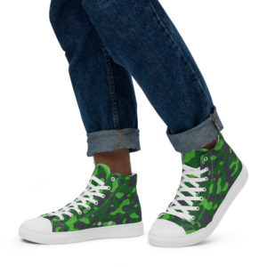 Camouflage Men’s High Top Canvas Shoes