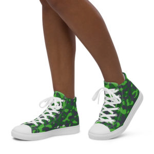 Camouflage Women’s High Top Canvas Shoes